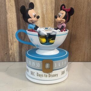 Disney Mickey and Minnie Teacup Countdown Calendar - Blue and White